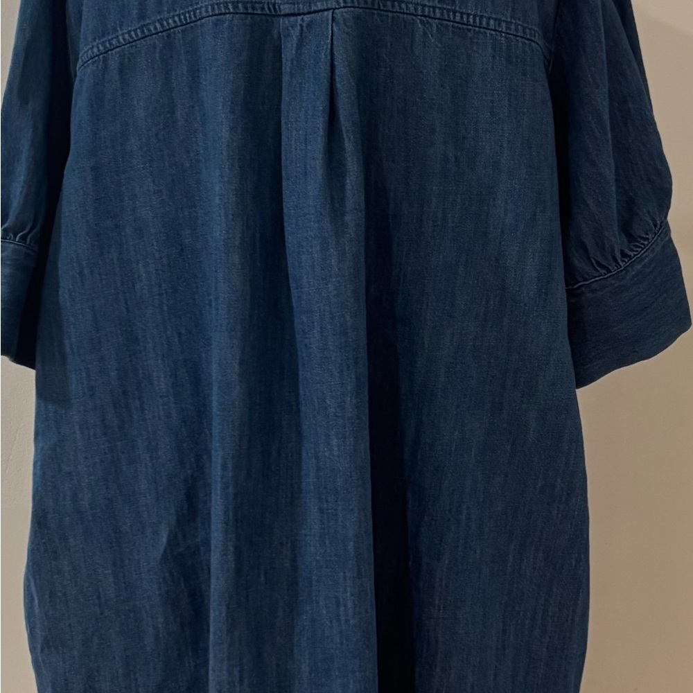 Old Navy Blue Casual Button Down Jean Dress XL PETITE - Picture 3 of 9